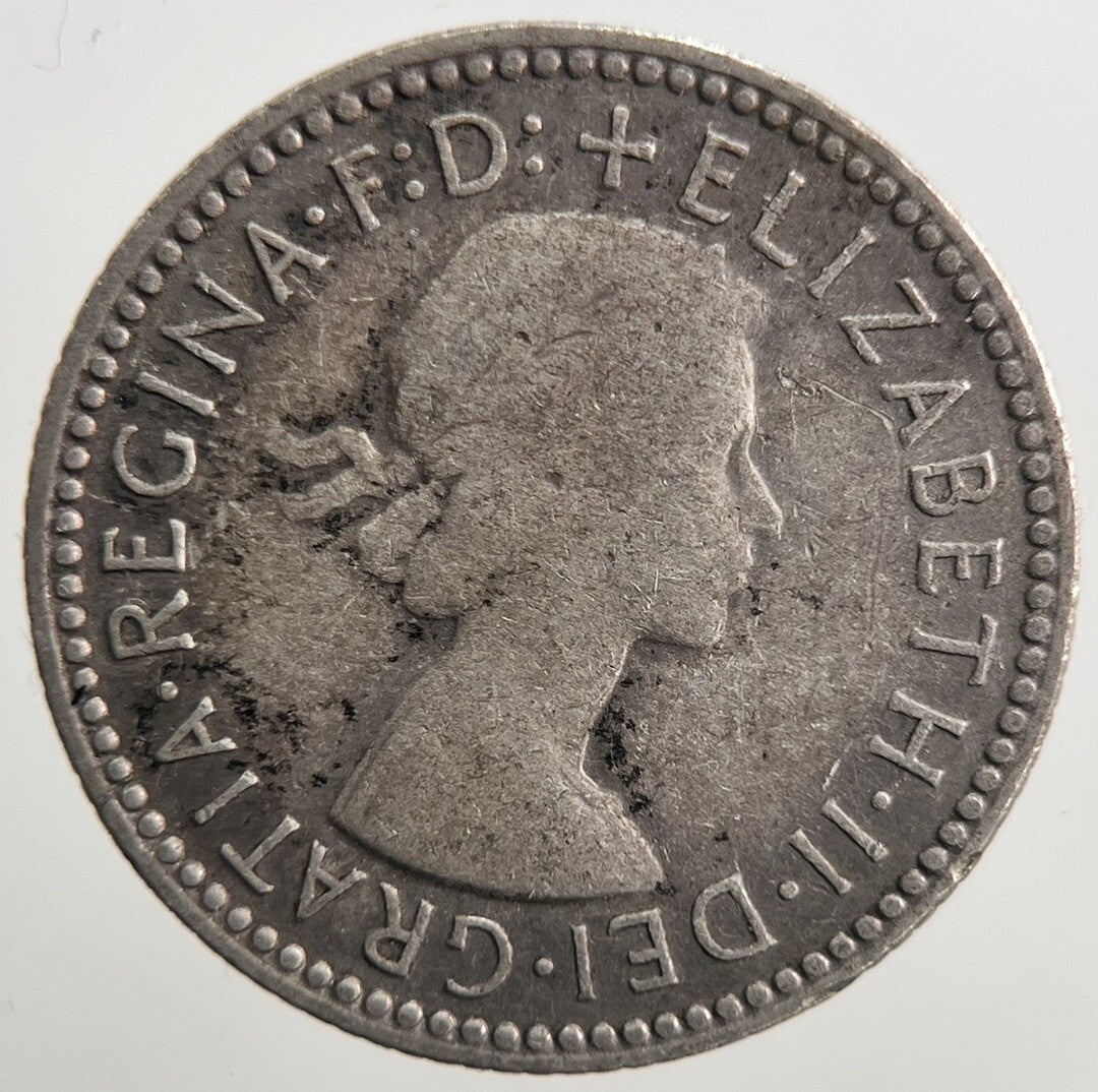 1955 Australia Sixpence Silver Coin | Fine Collectable Grade | a123