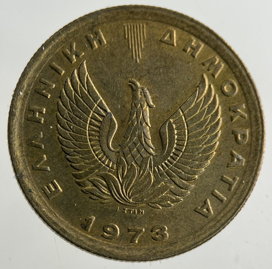 1973 Greece 50 Lepta Coin | Fine Collectable Grade