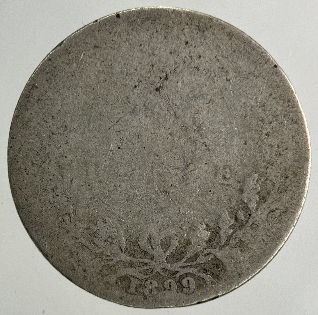 1899 Victoria Sixpence Silver Coin | Fair Grade