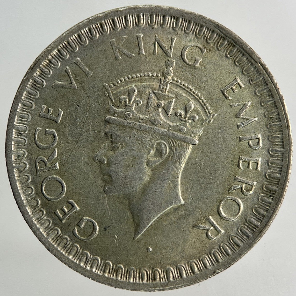 1943 India Half Rupee Silver Coin | Fine Collectable Grade