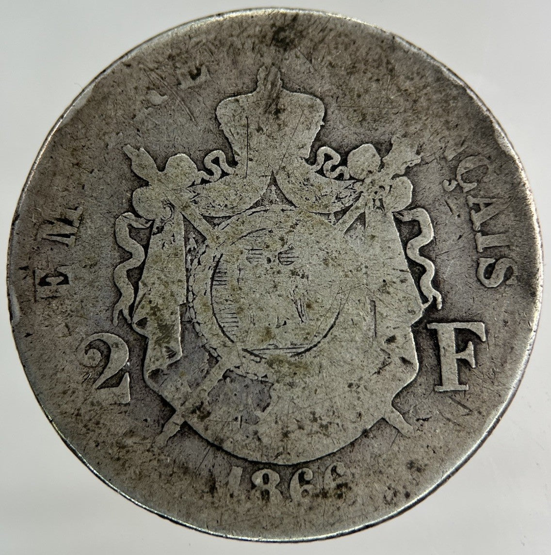1866 France 2 Francs Silver Coin | Collectable Grade