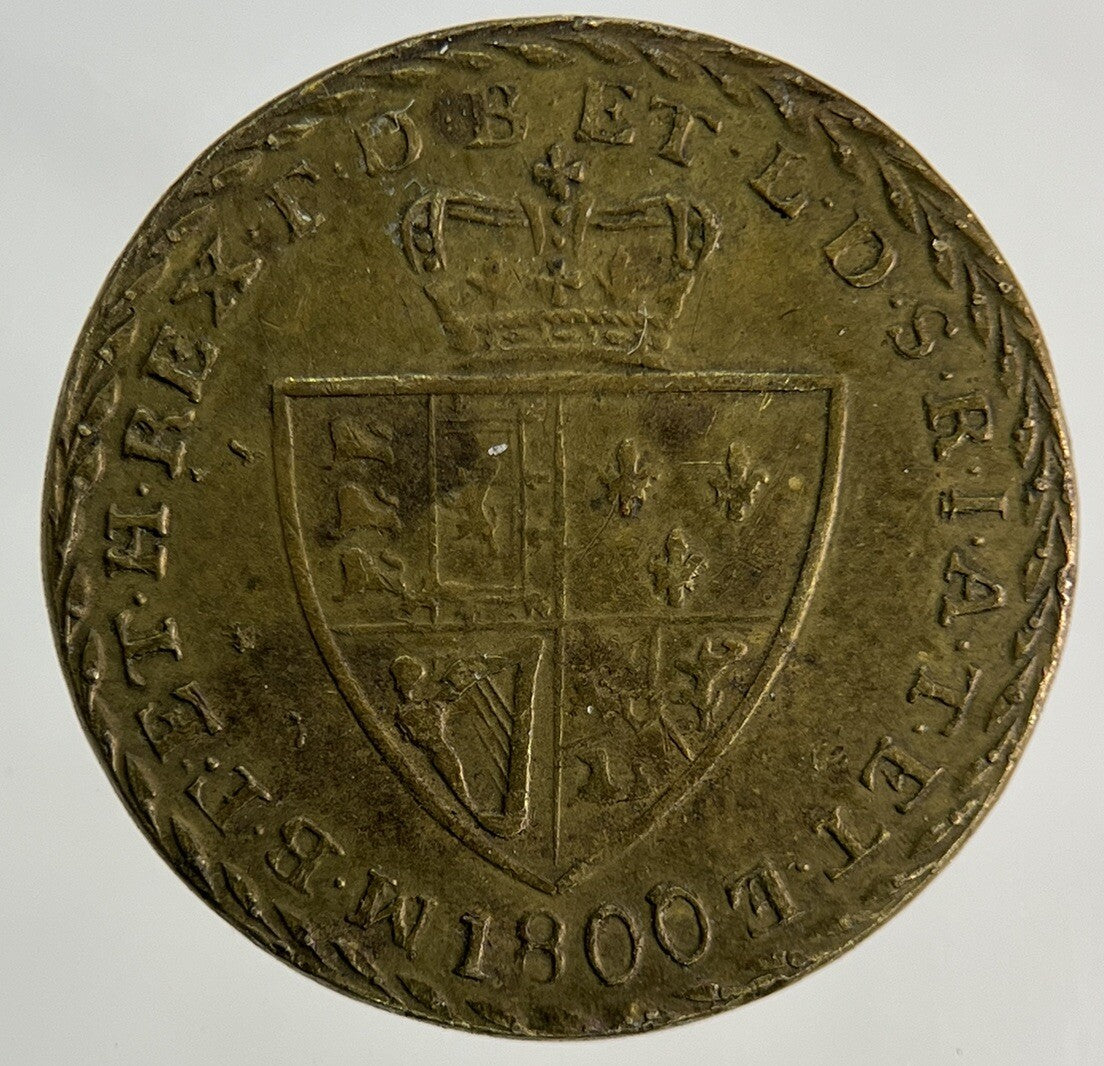 1800 George III 3rd Del Gratia Gaming Token Coin | Very High Grade