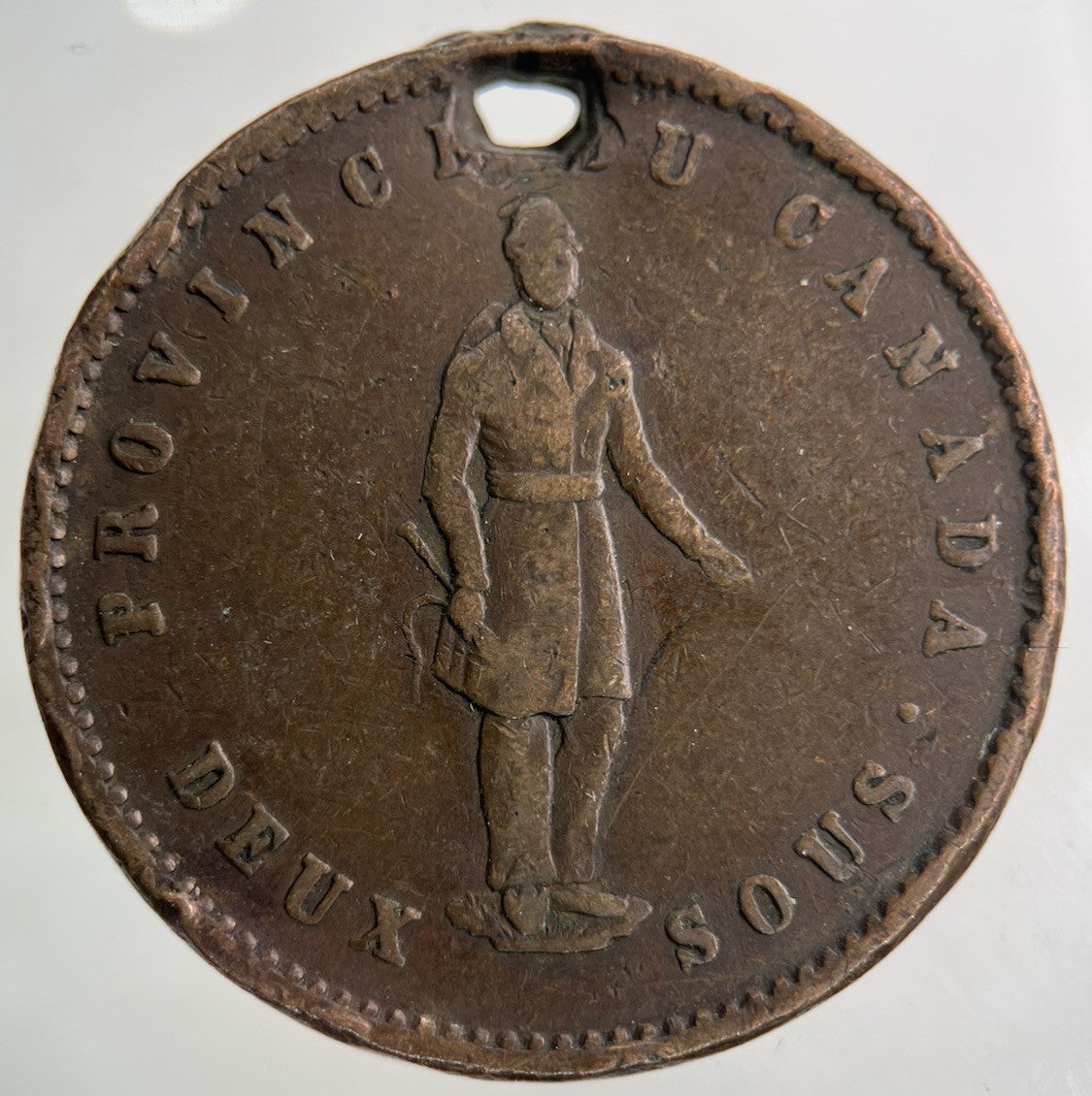 1852 Bank Of Canada Quebec One Penny Token Coin | Collectable Grade