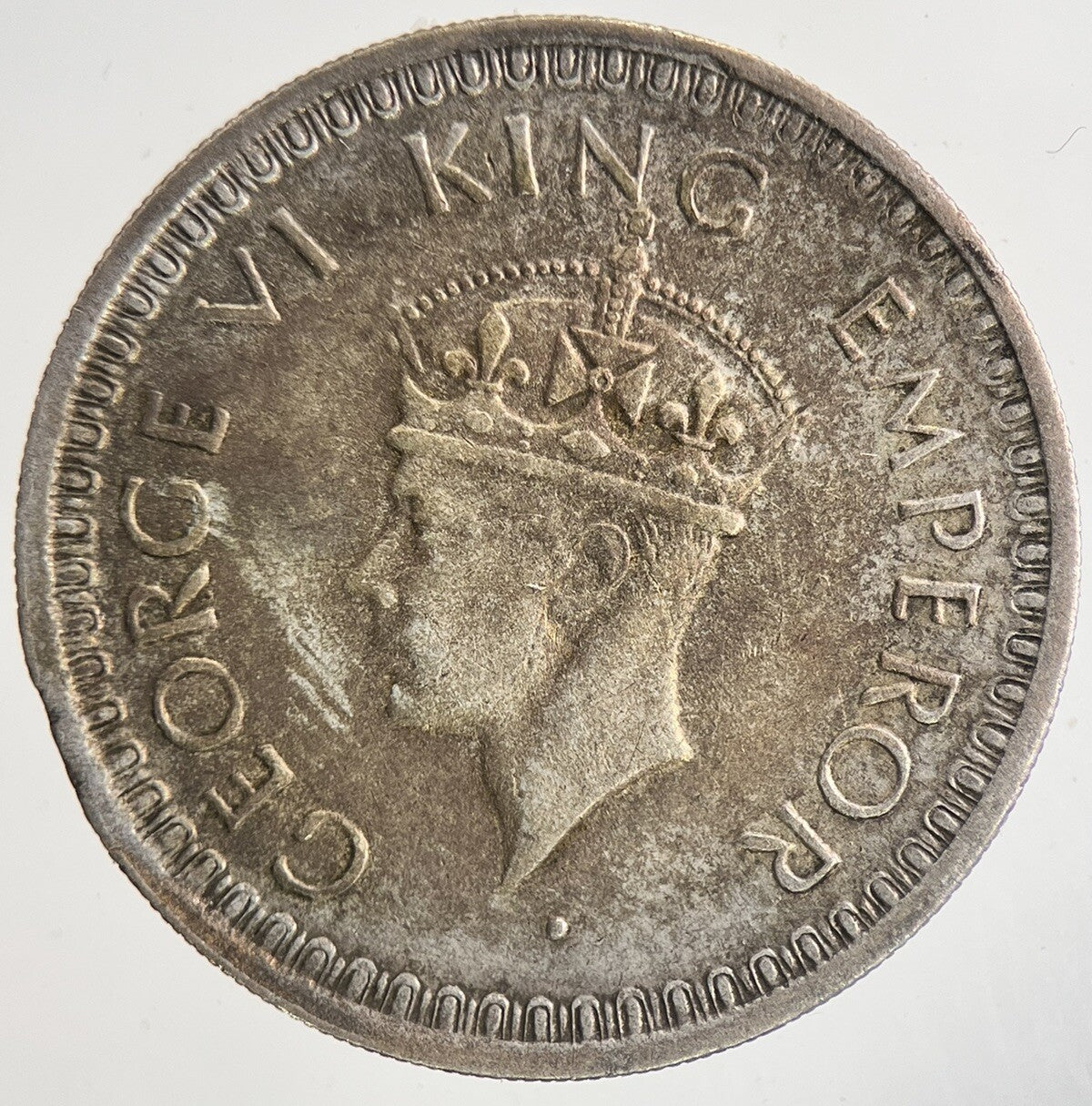 1944 India 1/2 Half Rupee Silver Coin | Very High Grade | a9102