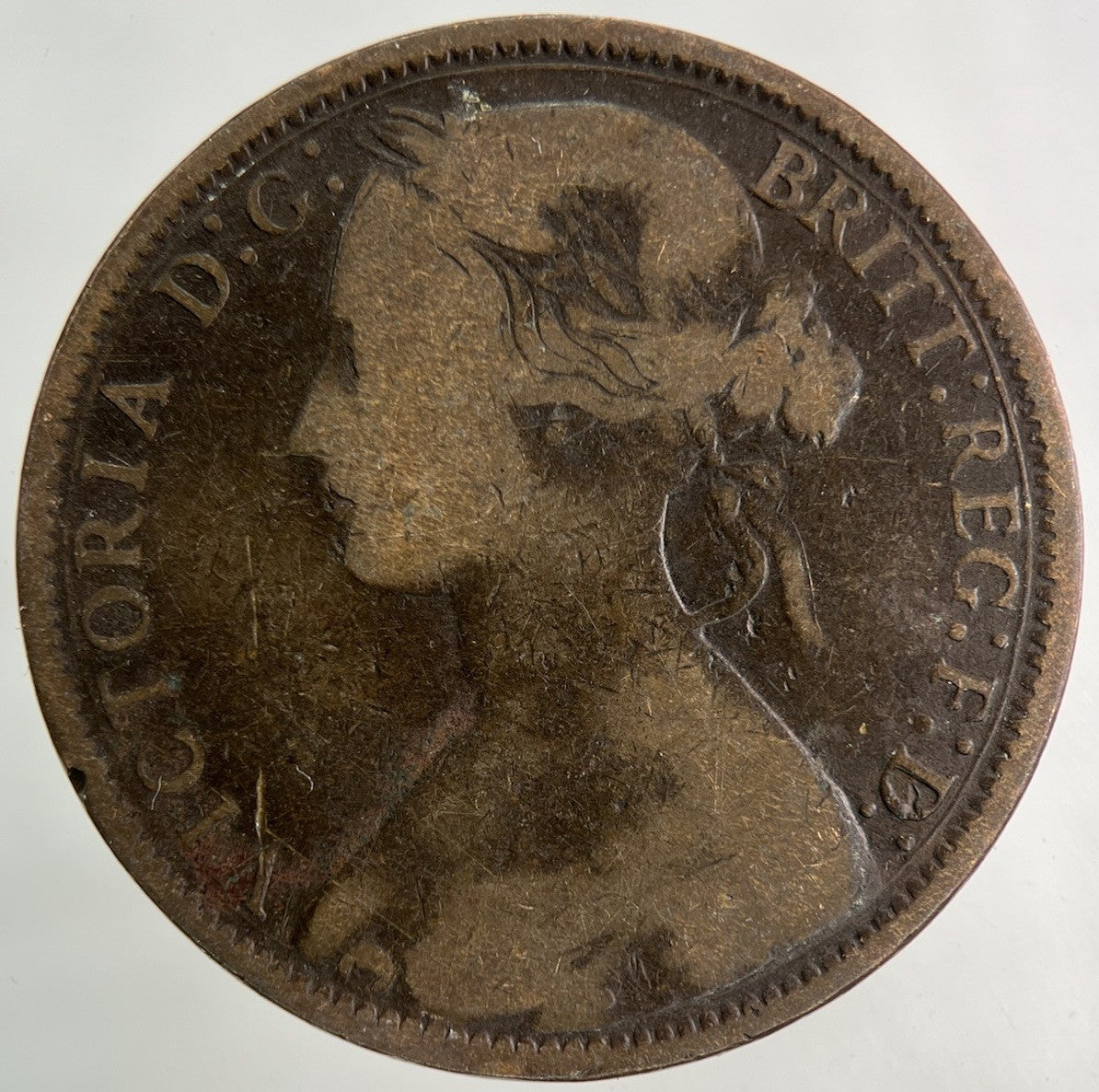 1874 - H Victoria One Penny Coin | Collectable Grade