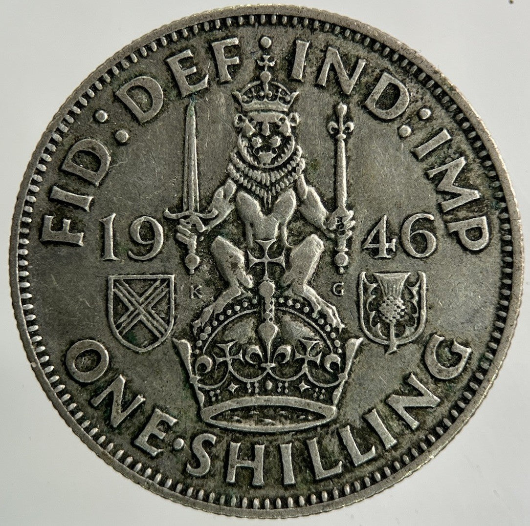 1946 George VI Shilling Silver Coin | Fine Collectable Grade