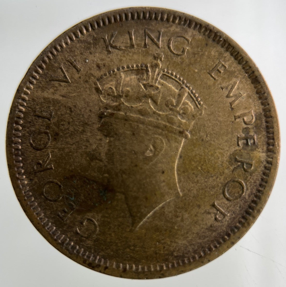 1939 India Quarter 1/4 Anna Coin | Fine Collectable Grade
