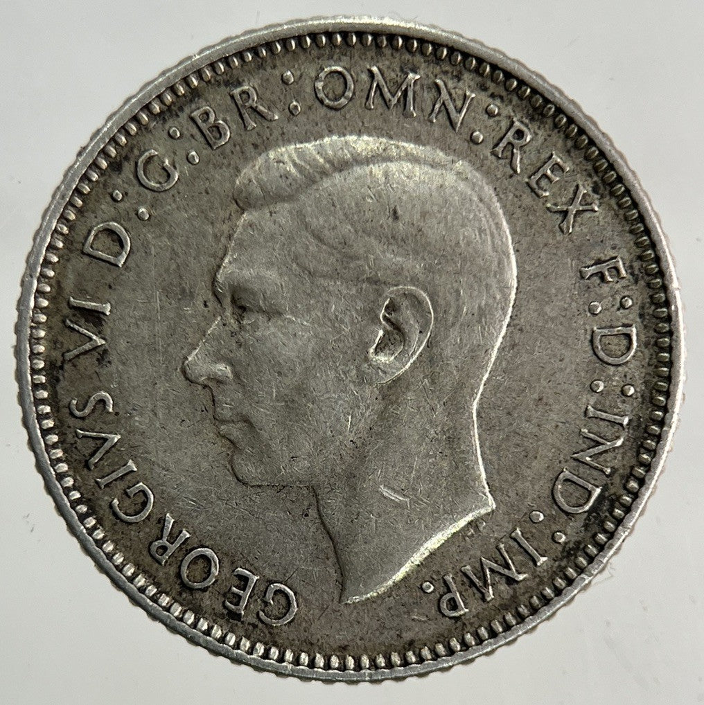 1943 - D Australia Sixpence Silver Coin | Very High Grade