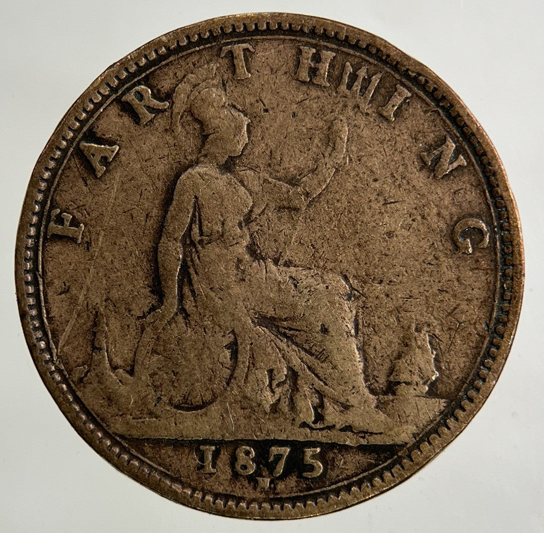 1875 - H Victoria Farthing Coin | Collectable Grade