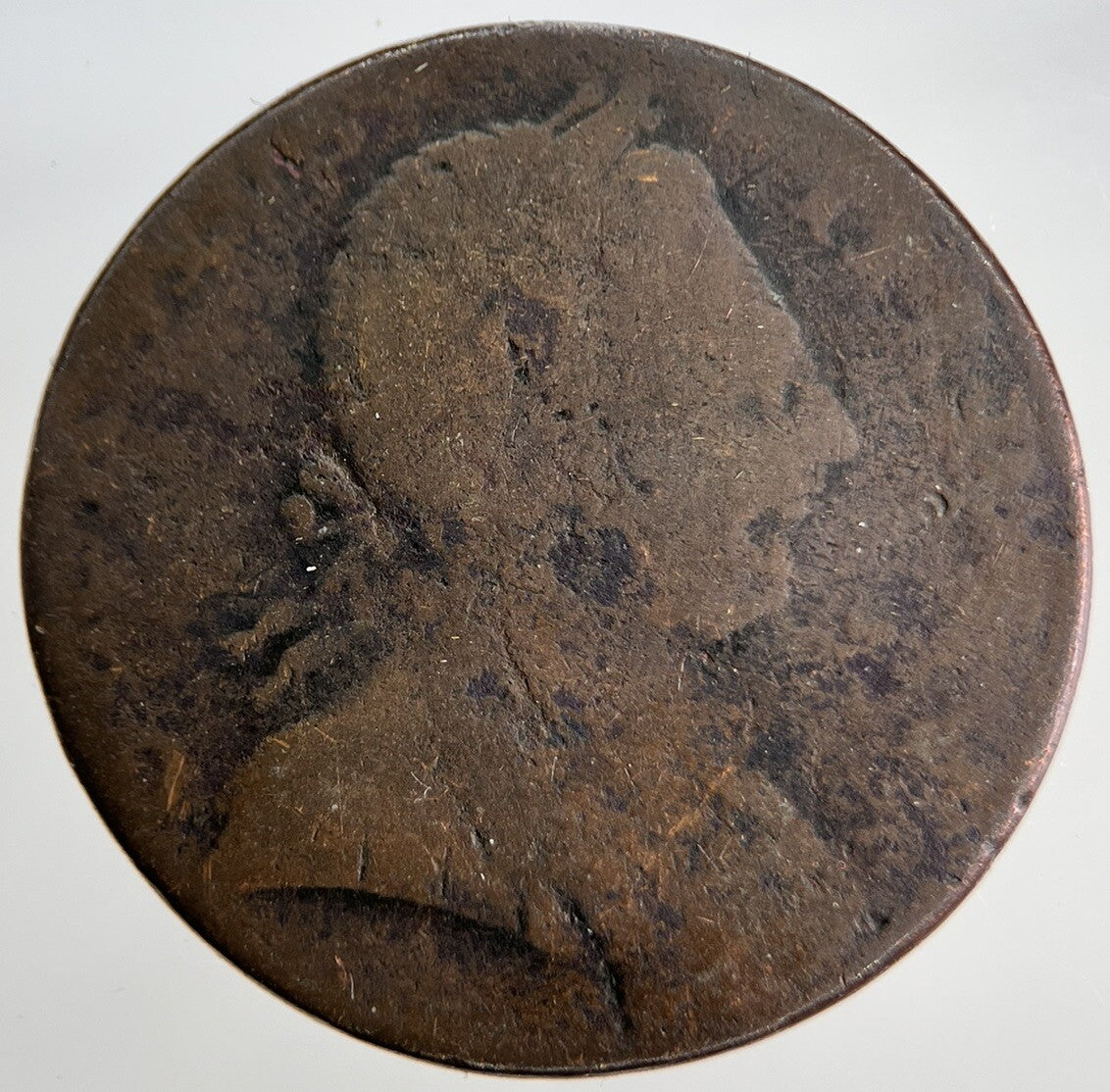 1774 George III Half - Penny | British Coin | Worn Grade | a1812