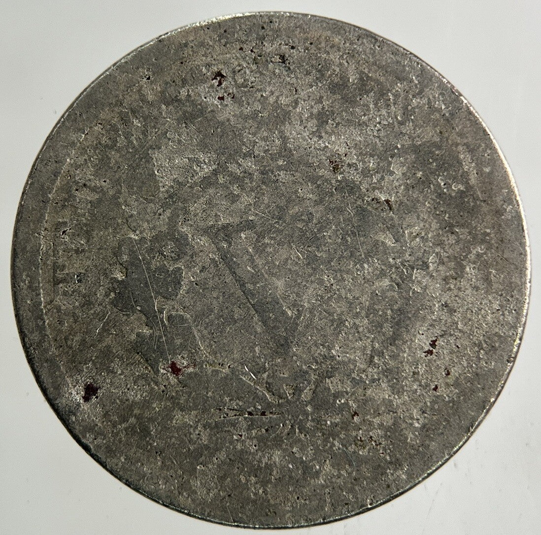 1892 US USA 5 Cents Nickel Coin | Fair Grade