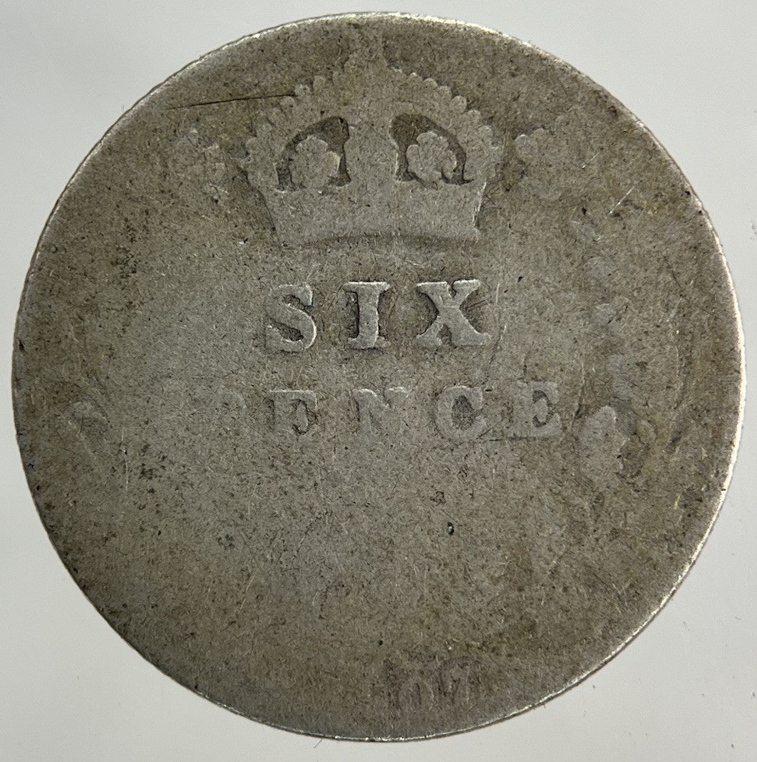 1907 Edward VII Sixpence Silver Coin | Fair Grade