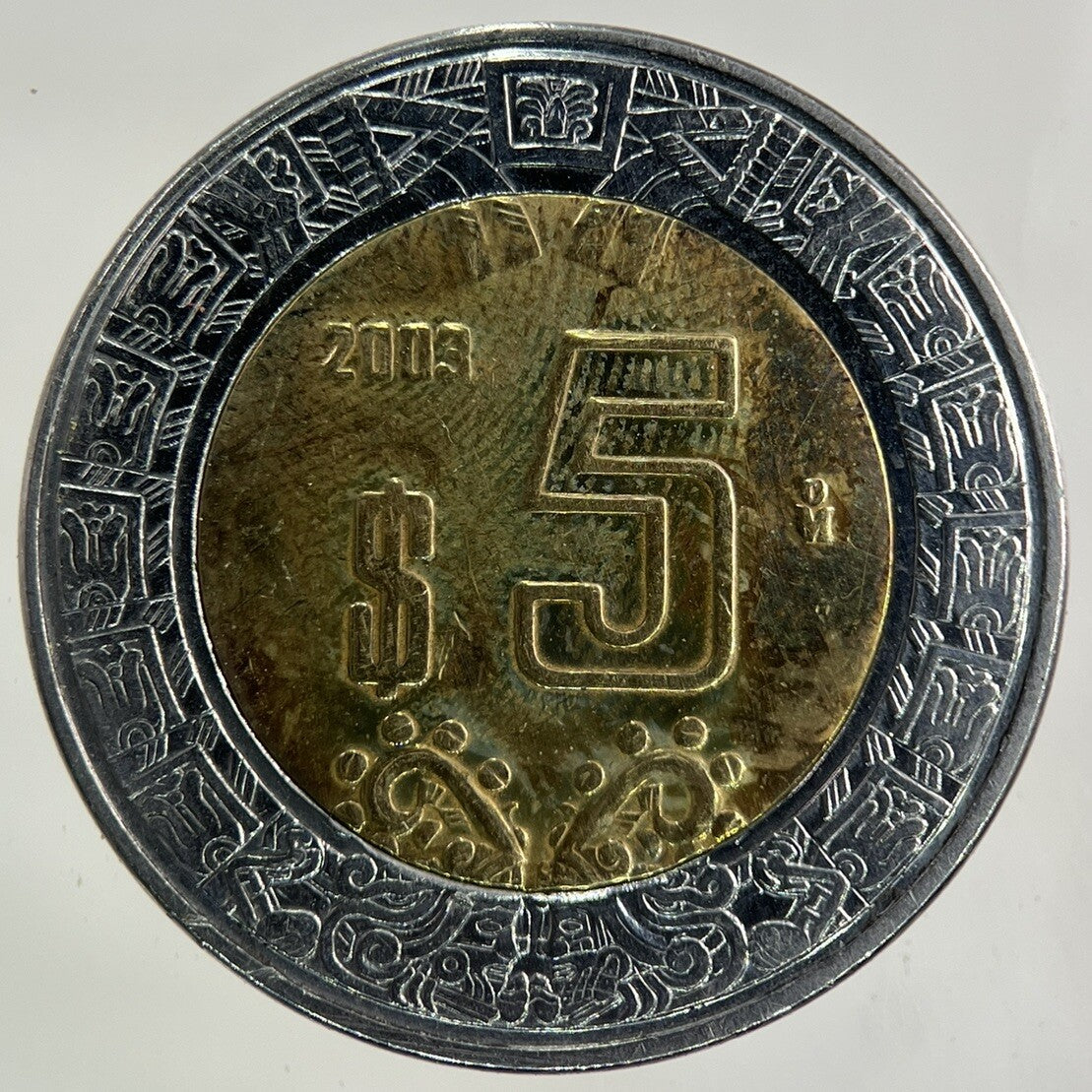 2003 Mexico 5 Pesos Coin | Fine Collectable Grade