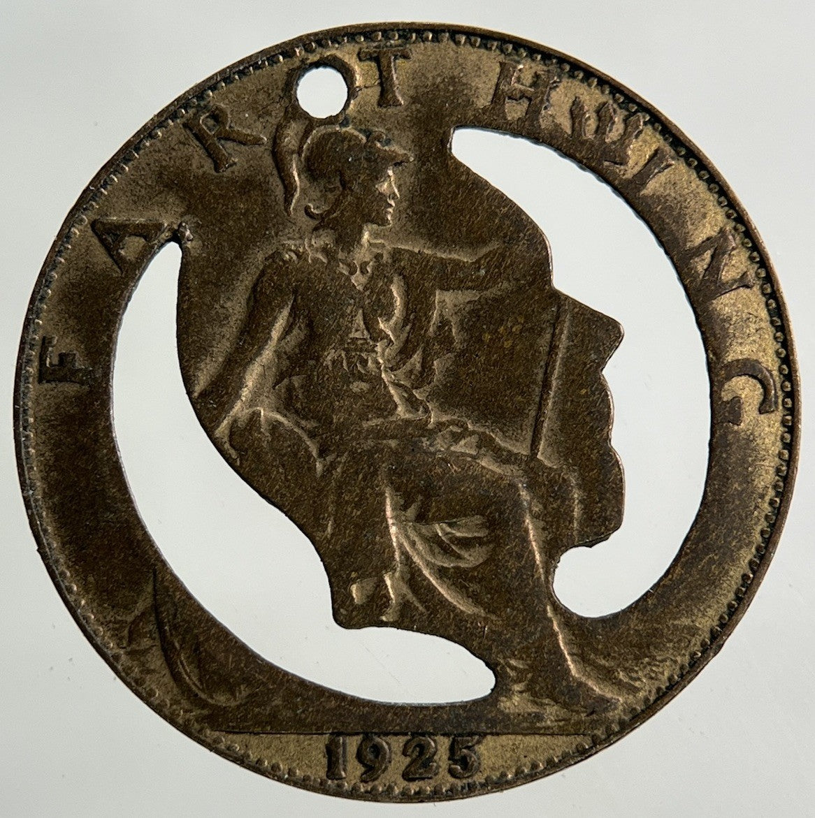 1925 Modified George V Farthing Coin | Collectable Grade