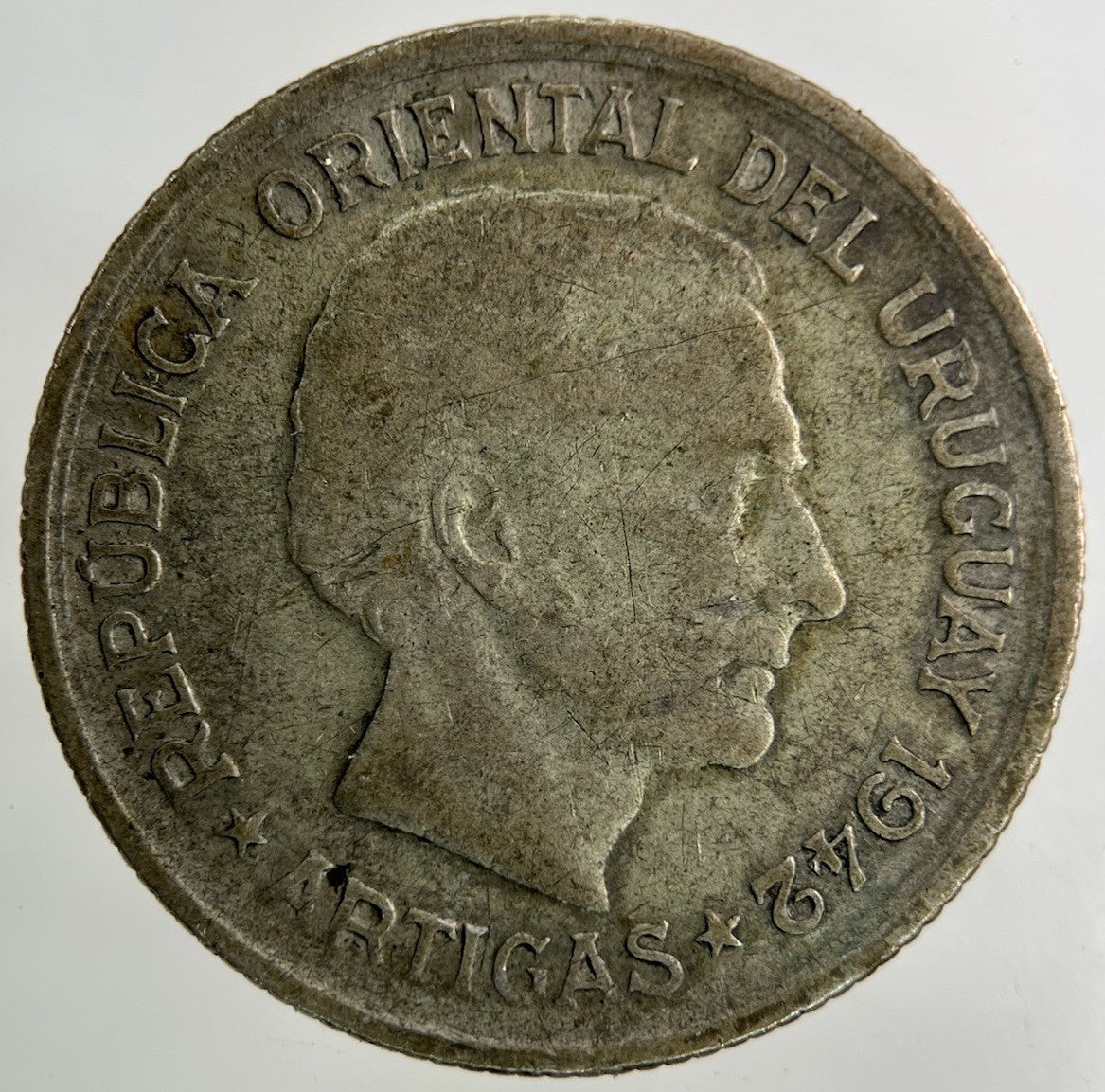 1942 Uruguay One Peso Silver Coin | Collectable Grade