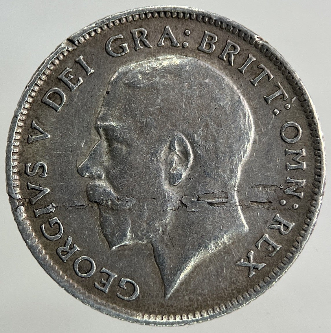 1916 George V Sixpence Silver Coin | Very High Grade