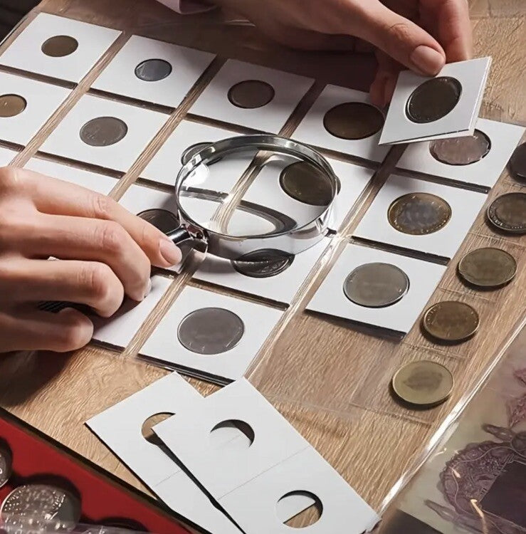 31.5mm Coin 2x2 Flips Holders - UK Stock - Quantity 50 - Other Sizes Available