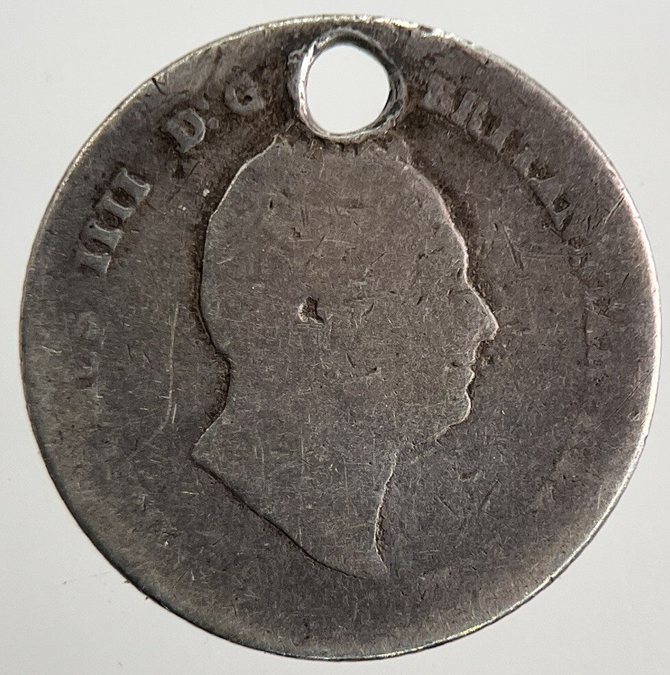 1836 William IV Four - Pence Groat Silver Coin | Fair Grade | a9853