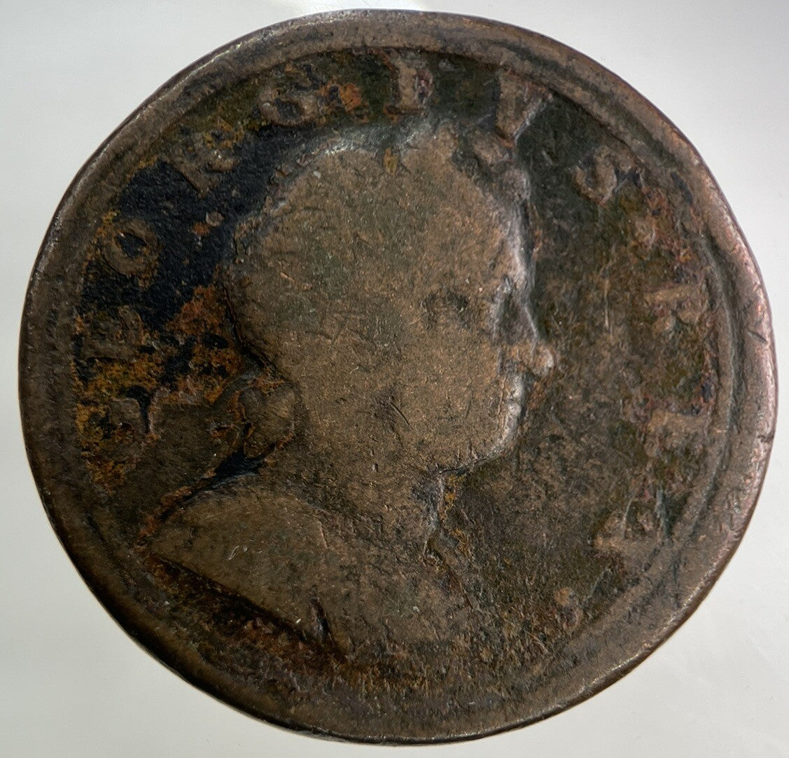 1722 George I 1st Half - Penny Coin | Collectable Grade