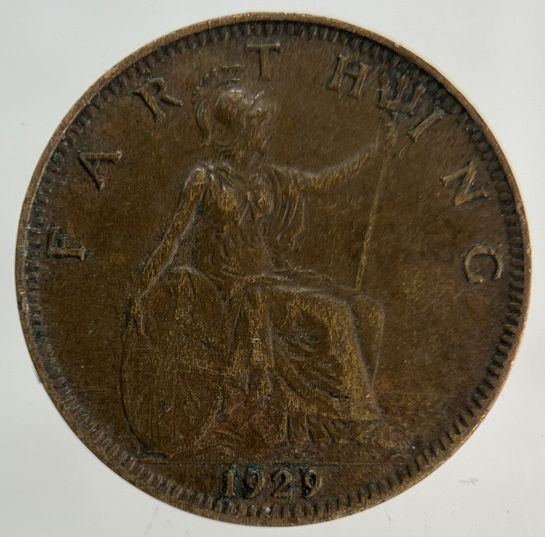 1929 George V Farthing Coin | Fine Collectable Grade