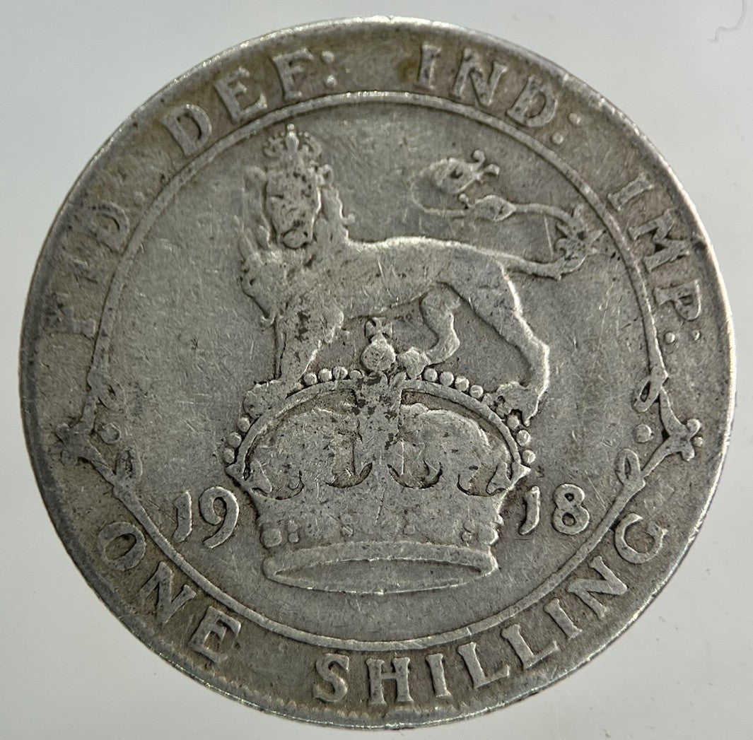 1918 George V Shilling Silver Coin | Collectable Grade