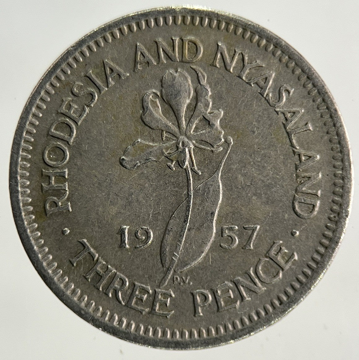 1957 Africa Rhodesia Threepence Coin | Fine Collectable Grade