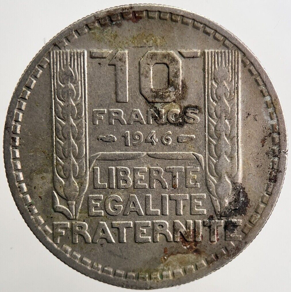 1946 France 10 Francs Silver Coin | Very High Grade