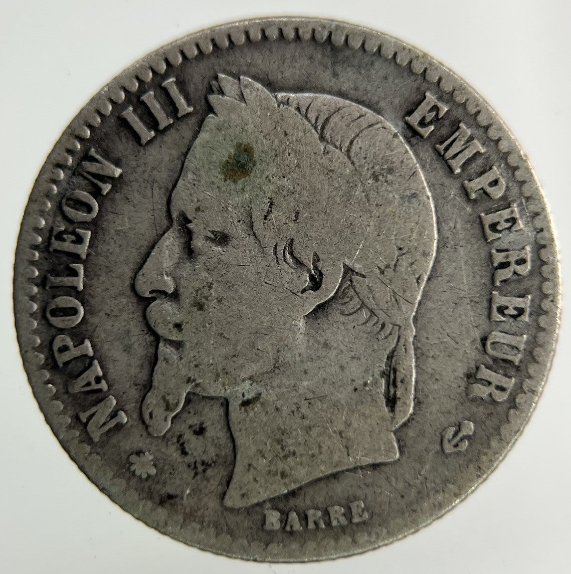 1866 France 50 Centimes Silver Coin | Collectable Grade