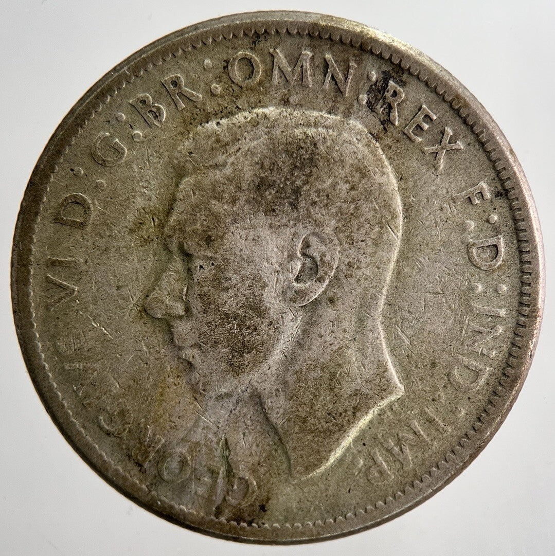 1947 Australia Florin Two Shillings Silver Coin | Collectable Grade | a6437