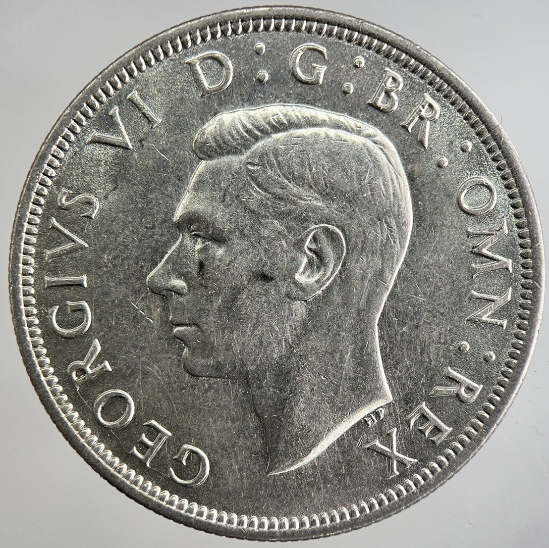 1942 George VI Half - Crown Silver Coin | Very High Grade | a8354