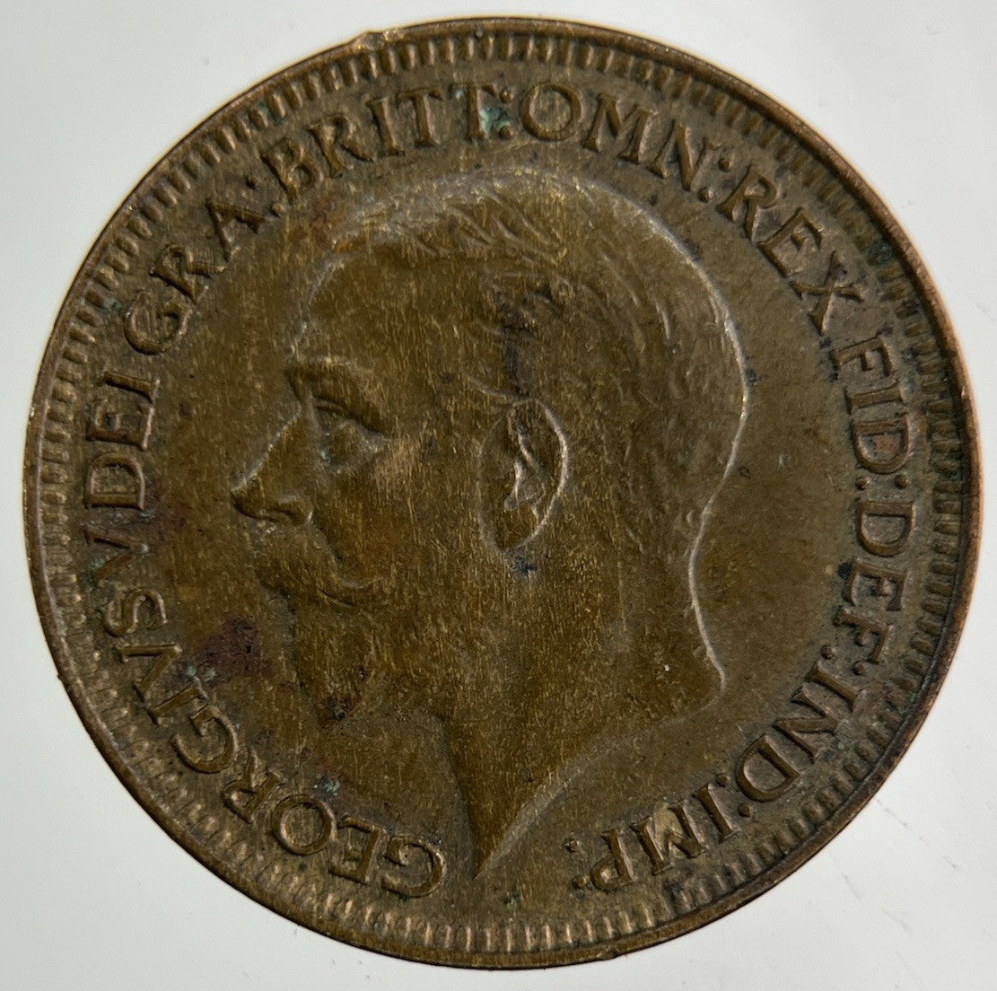 1927 George V Farthing Coin | Fine Collectable Grade