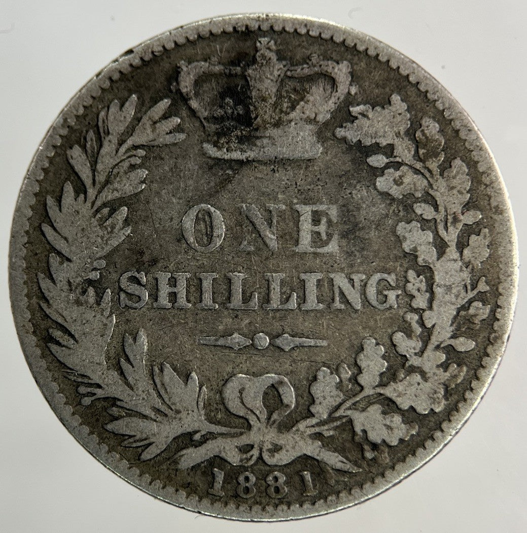 1881 Victoria Shilling Silver Coin | Collectable Grade