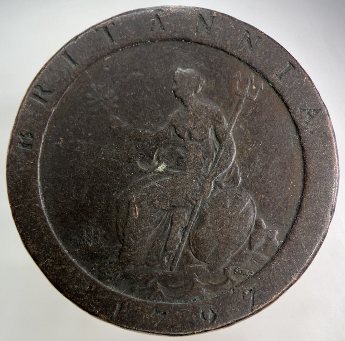1797 George III 3rd Cartwheel One Penny Coin | Collectable Grade