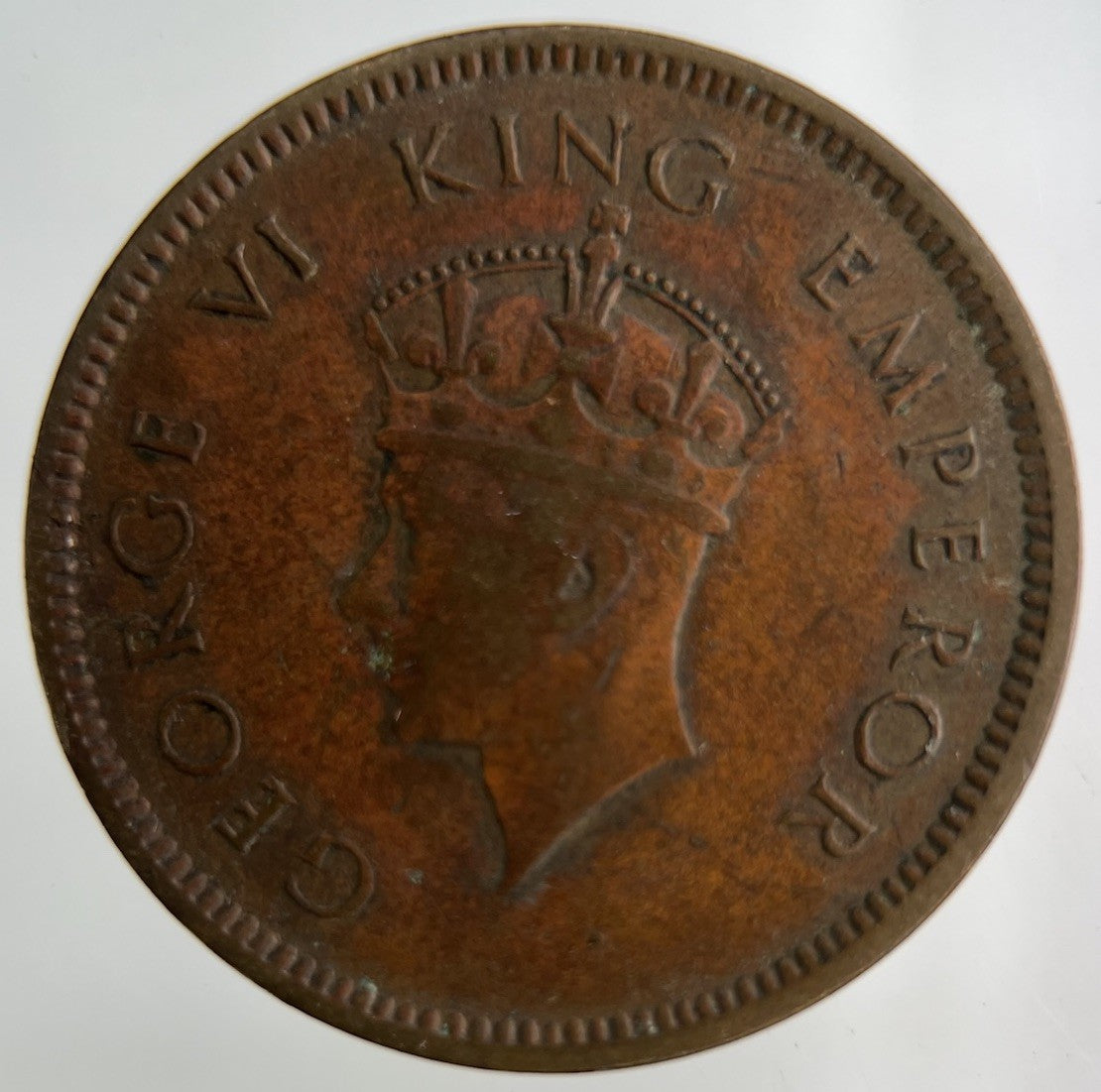 1939 India Quarter 1/4 Anna Coin | Fine Collectable Grade