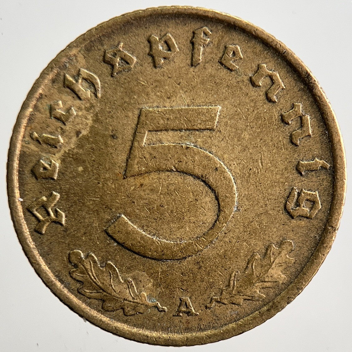 1939 - A Germany Nazi 5 Pfennig Coin | Very High Grade | a3115
