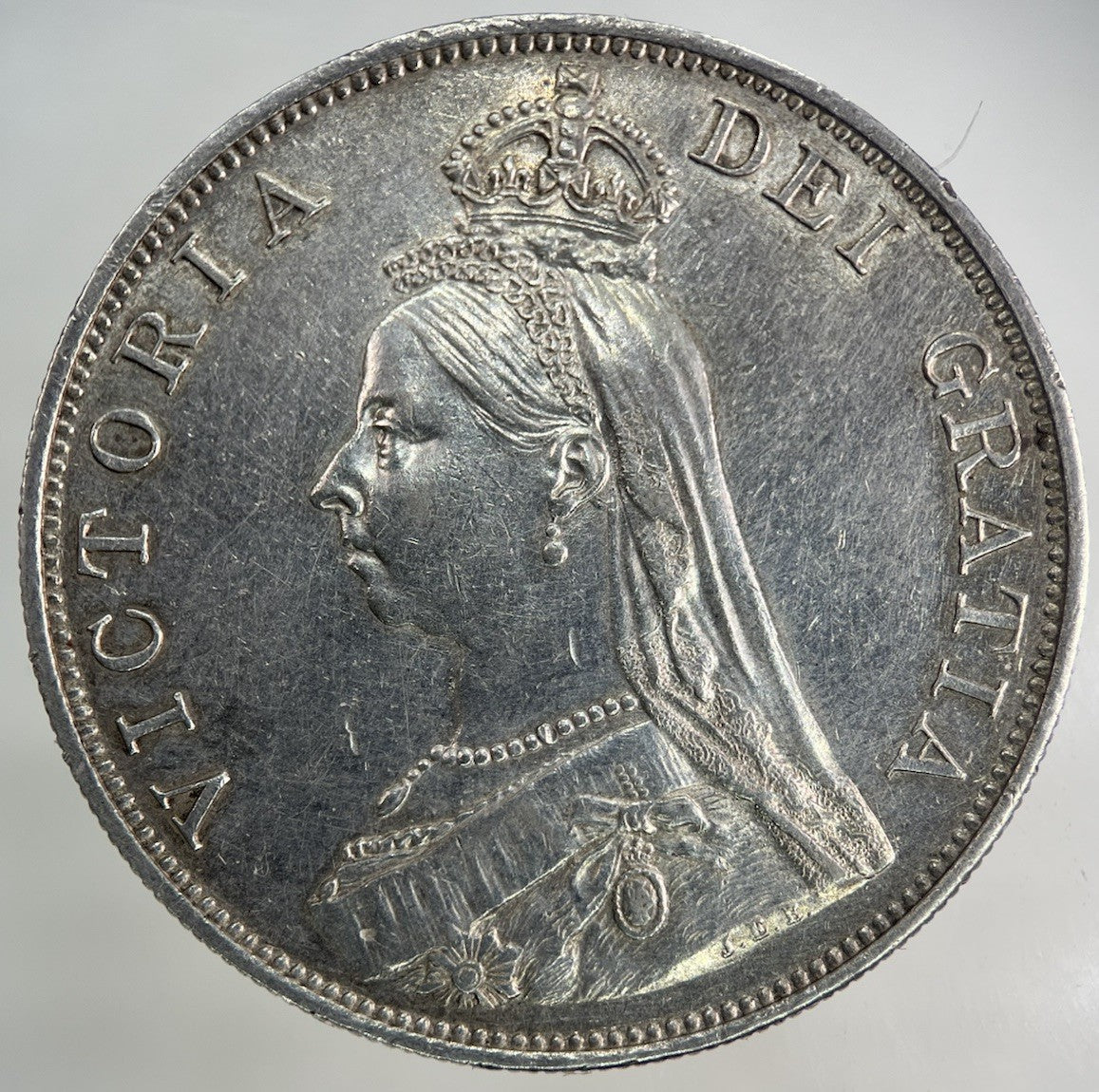 1887 Victoria Double Florin Silver Coin | Very High Grade