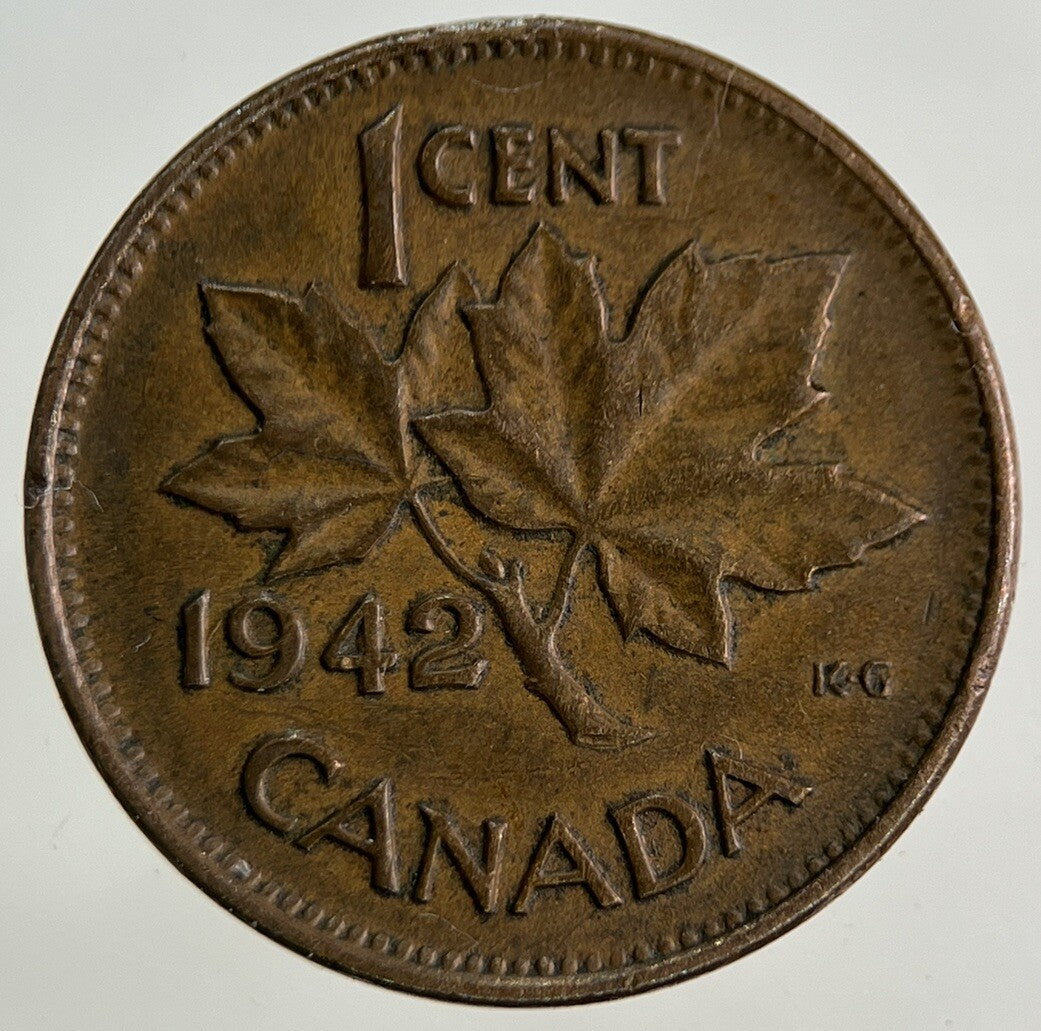 1942 Canada One Cent Coin | Fine Collectable Grade