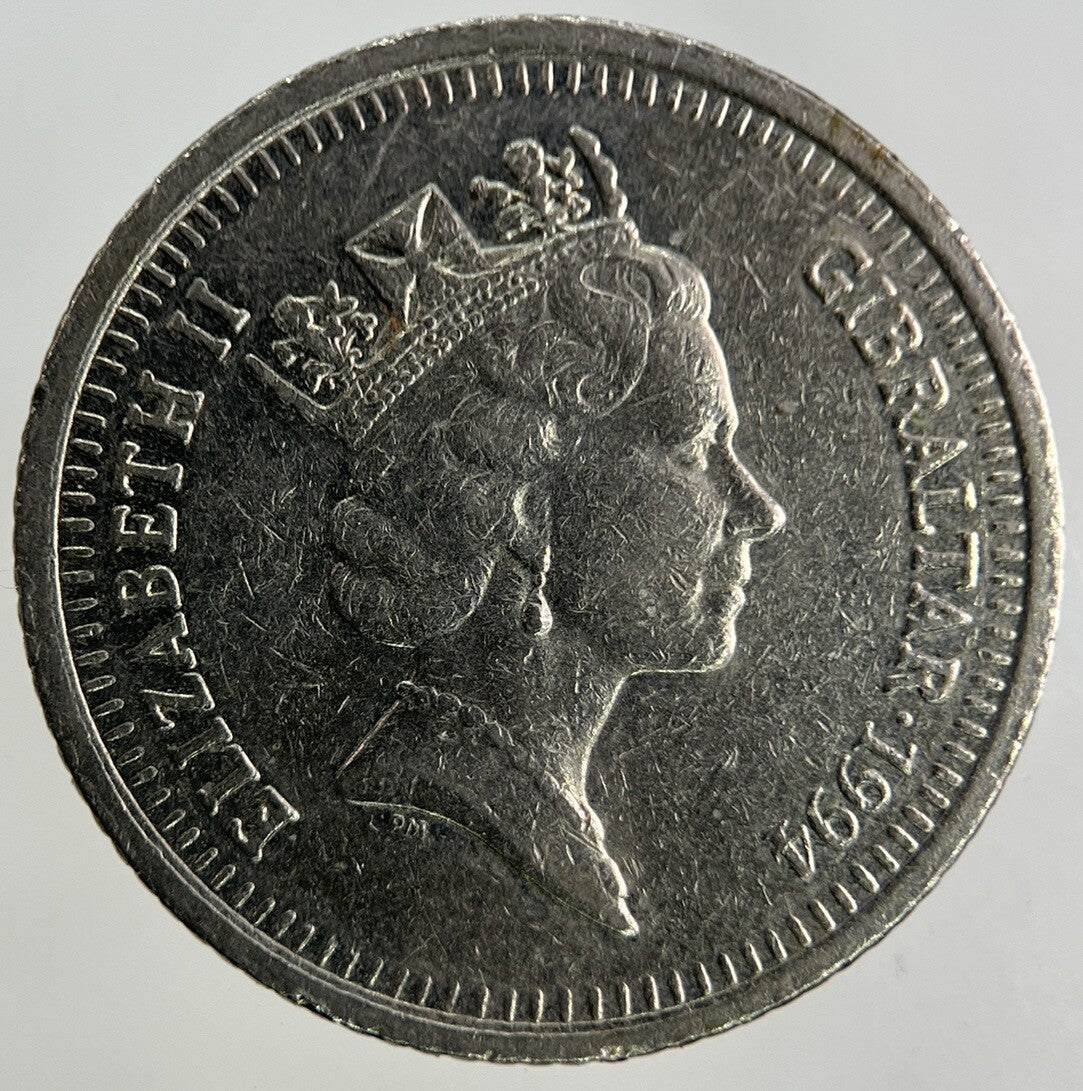 1994 Gibraltar 10p Ten - Pence Coin | Fine Collectable Grade