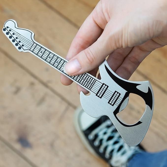 Metal Rock Electric Guitar Bottle Opener Premium Gift UK