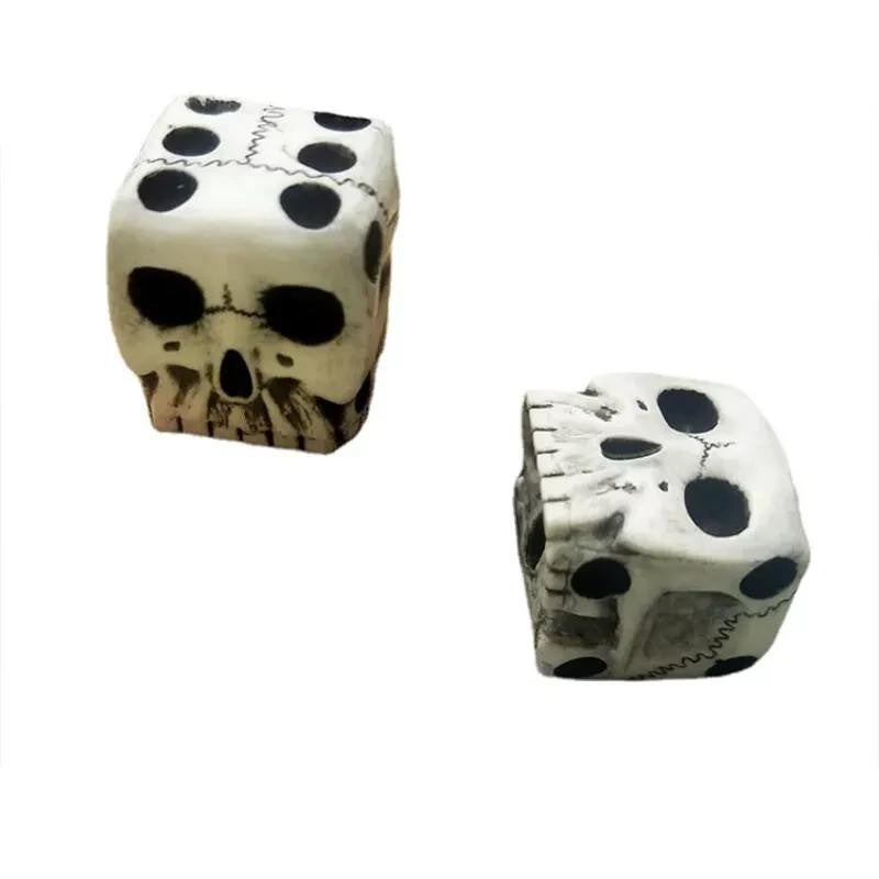 x2 Skull Dice 6 Sided Dices for Dungeons and Dragons RPG Role Playing Board Game