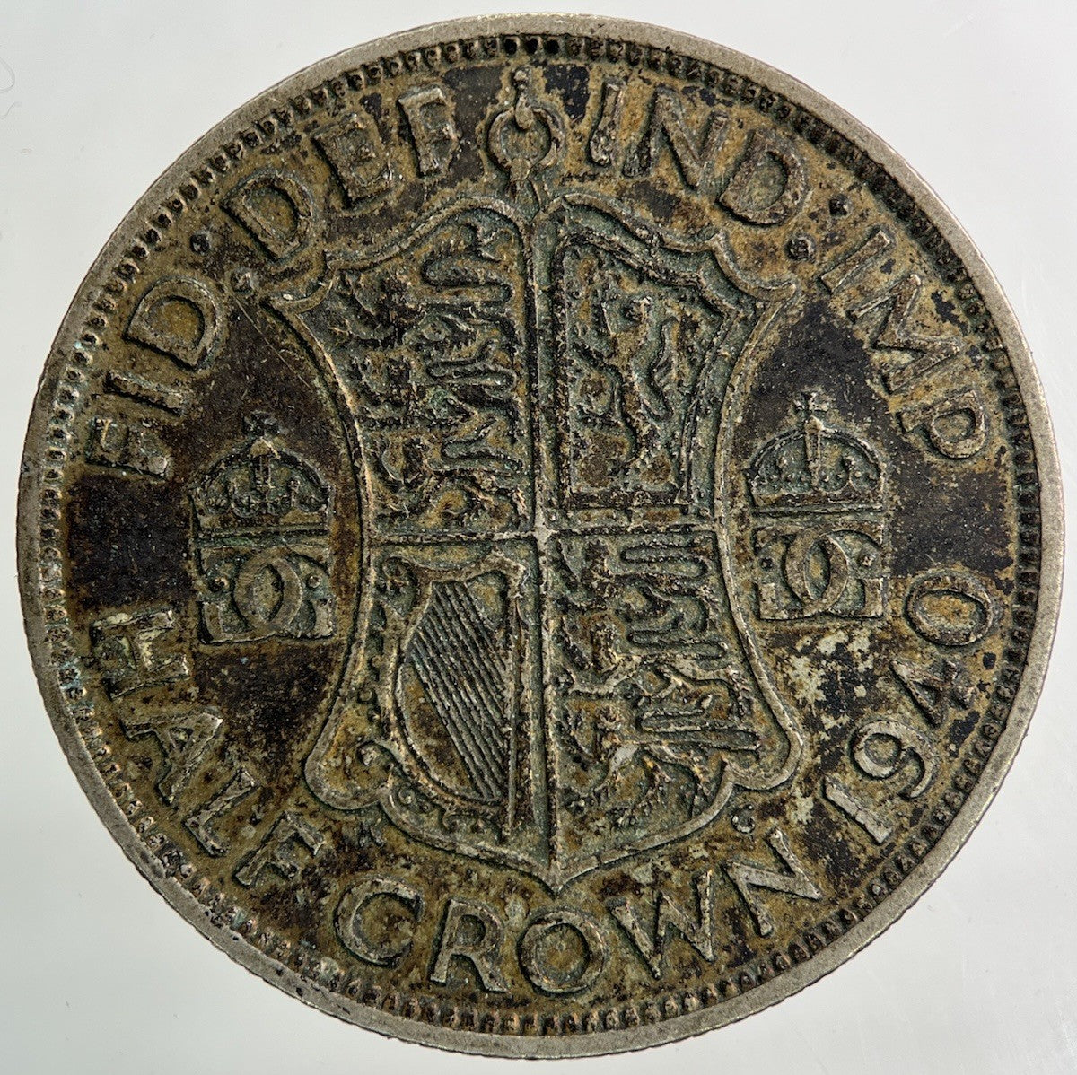 1940 George VI Half - Crown Silver Coin | Collectable Grade