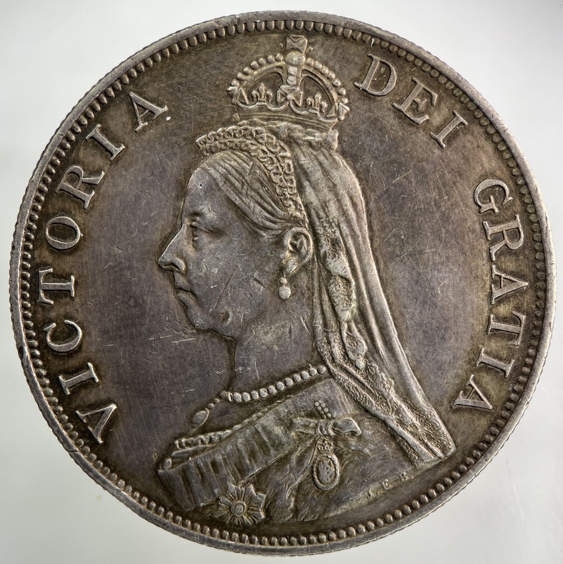 1887 Victoria Double Florin Silver Coin | Very High Grade