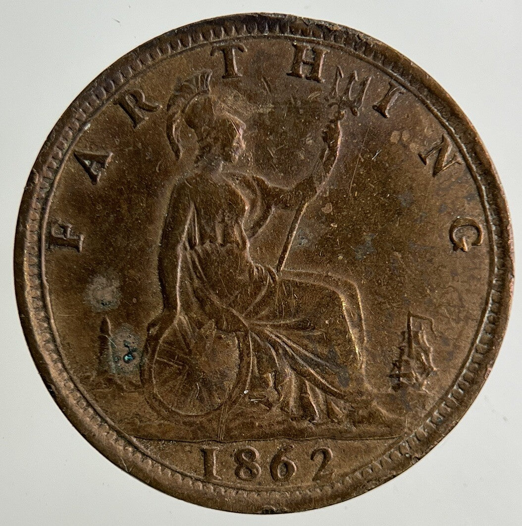 1862 Victoria Farthing Coin | Fine Collectable Grade