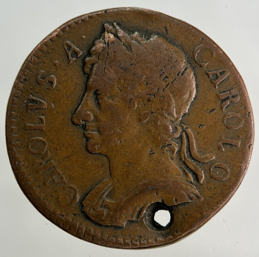 1675 Charles II 2nd Farthing Coin | Fine Collectable Grade