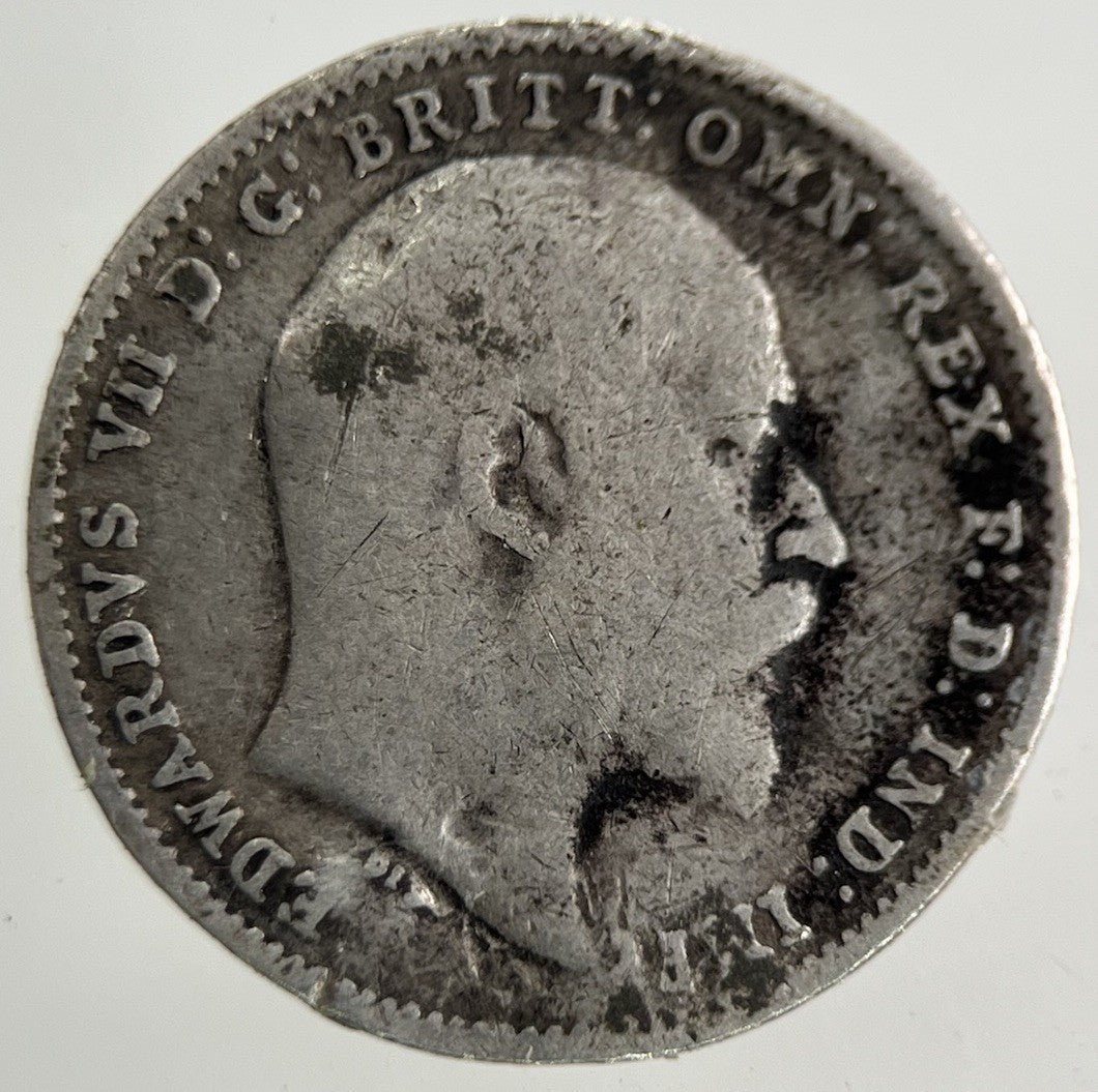 1909 Edward VII Threepence Silver Coin | Collectable Grade