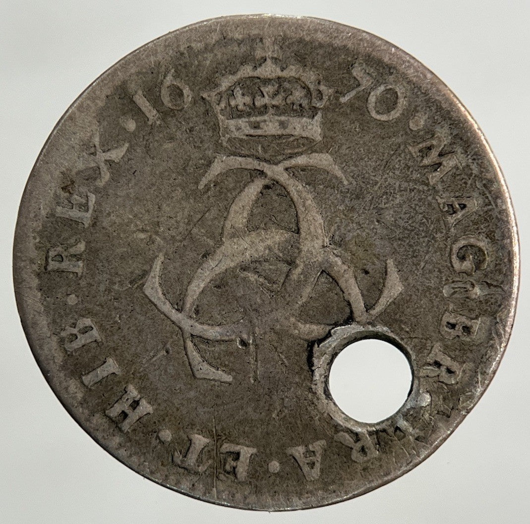 1670 Charles II 2nd Maundy Three - Pence Silver Coin | Collectable Grade