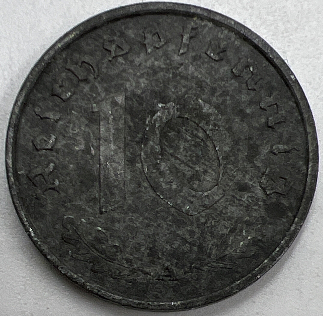 1940 - A Nazi Germany 10 Pfennig Coin | Fine Collectable Grade | a1048