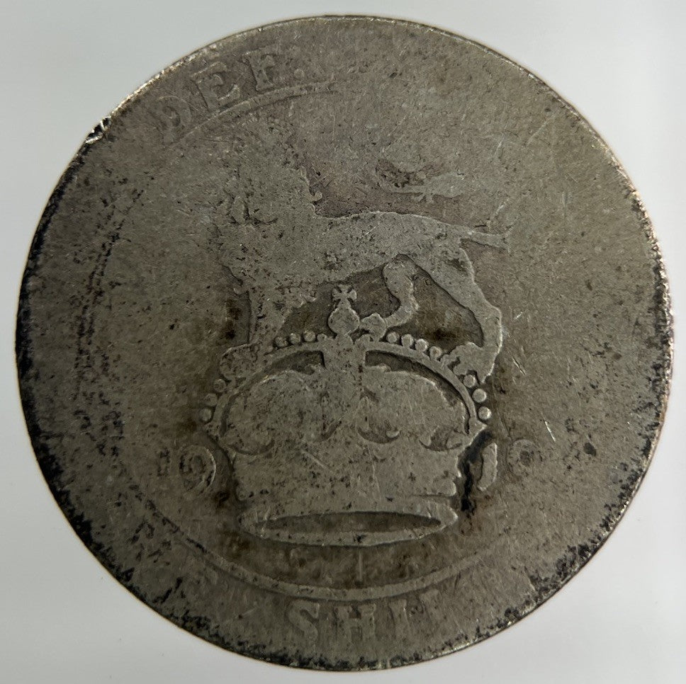 1919 George V Shilling Silver Coin | Fair Grade
