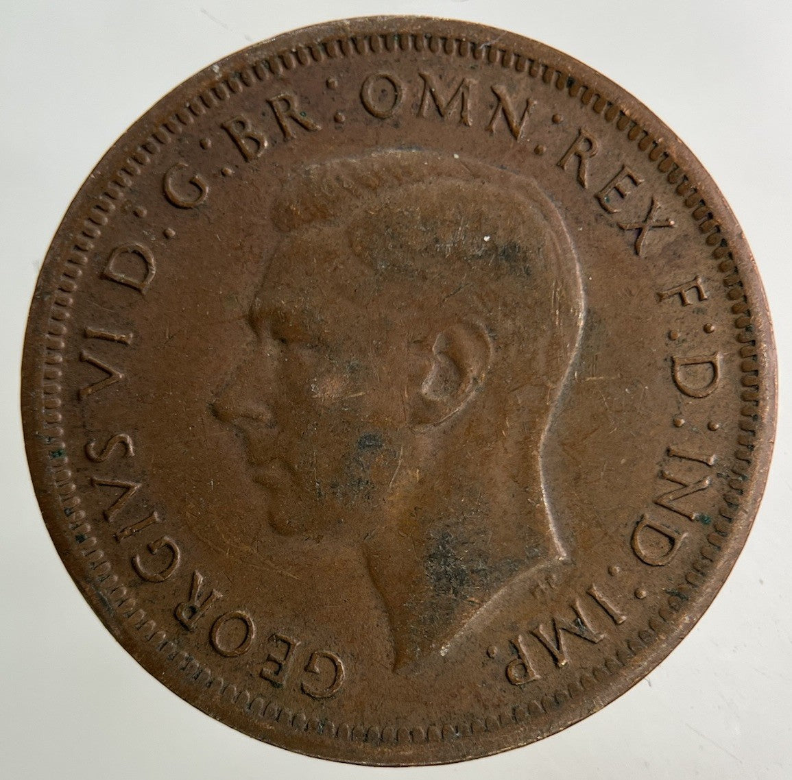 1943 Australia Half - Penny Coin | Fine Collectable Grade