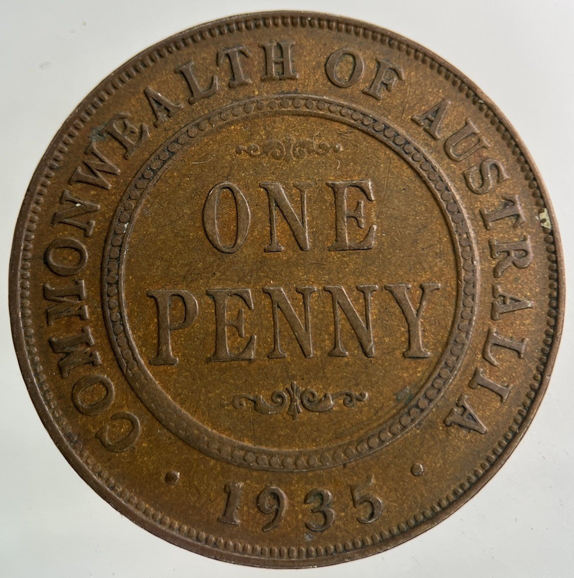1935 Australia One Penny Coin | Fine Collectable Grade